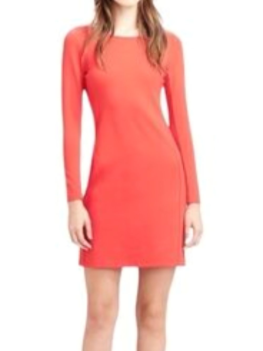 Theory Coral Long-Sleeve Shift Dress P2P 18 1466 MED